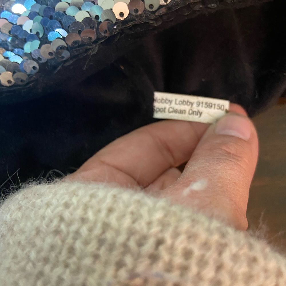 hobby lobby unisex kids silver black sequine panda bear hat - Picture 5 of 5